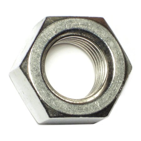 MIDWEST FASTENER Hex Nut, 1"-8, 18-8 Stainless Steel, Not Graded, 5 PK 51860
